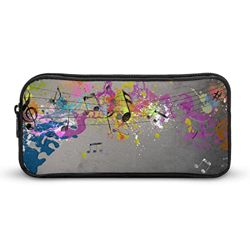 Musical Grunge with Spray Pencil Case Pencil Pouch Coin Pouch Cosmetic Bag Office Stationery Organizer