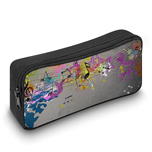 Musical Grunge with Spray Pencil Case Pencil Pouch Coin Pouch Cosmetic Bag Office Stationery Organizer