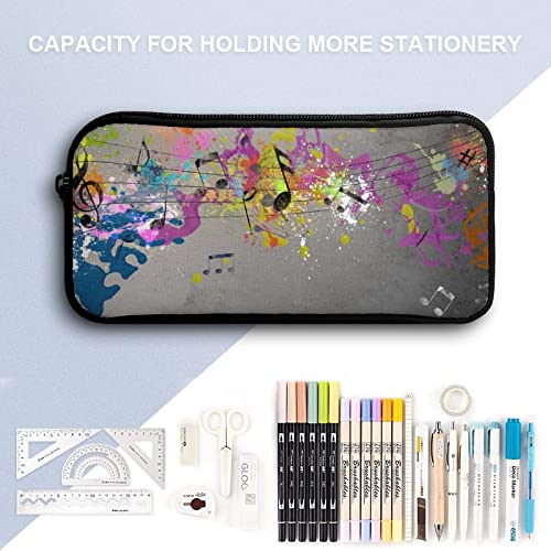 Musical Grunge with Spray Pencil Case Pencil Pouch Coin Pouch Cosmetic Bag Office Stationery Organizer