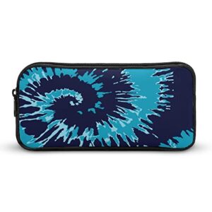 Navy Blue Tie Dye Pencil Case Pencil Pouch Coin Pouch Cosmetic Bag Office Stationery Organizer