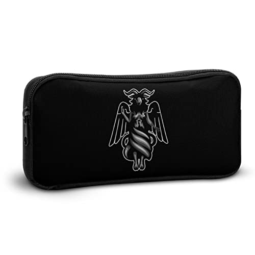 Satan Devil Goat Pencil Case Pencil Pouch Coin Pouch Cosmetic Bag Office Stationery Organizer