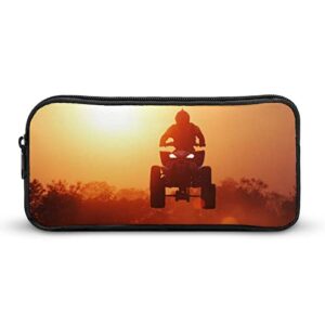 silhouette atv jump pencil case pencil pouch coin pouch cosmetic bag office stationery organizer