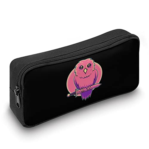 Owl Sunset Sword Pencil Case Pencil Pouch Coin Pouch Cosmetic Bag Office Stationery Organizer