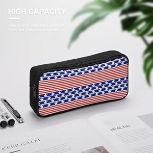 American Flag Design Pencil Case Pencil Pouch Coin Pouch Cosmetic Bag Office Stationery Organizer