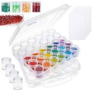 sghuo 4pack 60pcs 5d embroidery diamond painting box storage containers