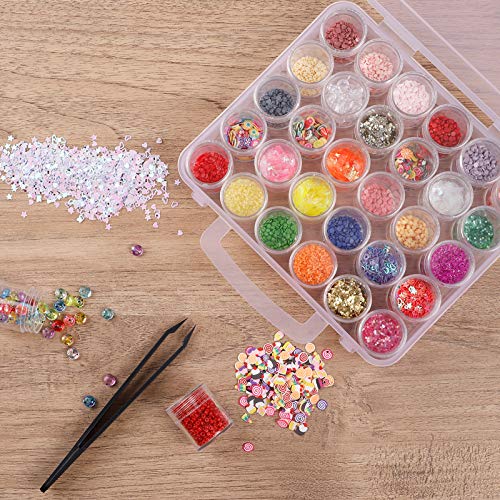 SGHUO 4pack 60PCS 5D Embroidery Diamond Painting Box Storage Containers