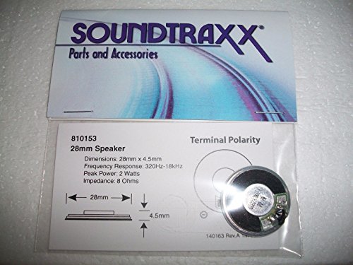 Soundtraxx Round Speaker 28mm / 1`` 8 OHM #810153 Bob The Train Guy ,#G14E6GE4R-GE 4-TEW6W251530