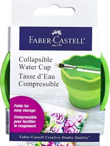 faber-castell collapsible water cup – reusable water cup for mixed media and painting