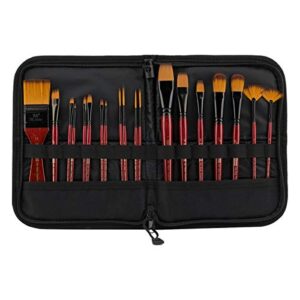 Creative Mark Folding Short Handle Paintbrush Storage Easel & Traveling Case - Artist Paintbrush Carrying Case & Artist Easel for Short Handle Paintbrushes Up to 9" Long - [Short Handle Easel & Case]