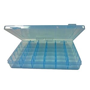 36 grids plastic organizer box with adjustable dividers, blue bead sorter container organizer box container case for storage crafts