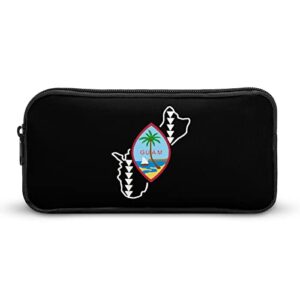 guam flag seal pencil case pencil pouch coin pouch cosmetic bag office stationery organizer