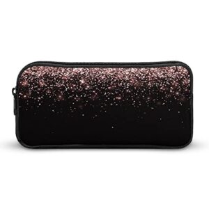 Rose Gold Particles Pencil Case Pencil Pouch Coin Pouch Cosmetic Bag Office Stationery Organizer