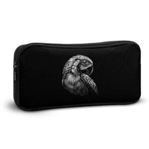 Macaw Parrot Sketchy Art Portrait Pencil Case Pencil Pouch Coin Pouch Cosmetic Bag Office Stationery Organizer