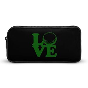 Love Golf Pencil Case Pencil Pouch Coin Pouch Cosmetic Bag Office Stationery Organizer