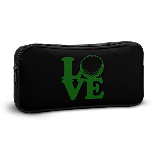 Love Golf Pencil Case Pencil Pouch Coin Pouch Cosmetic Bag Office Stationery Organizer