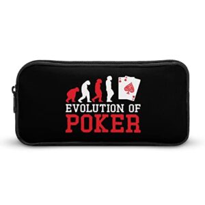 evolution of poker pencil case pencil pouch coin pouch cosmetic bag office stationery organizer