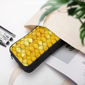 Gold Fish Scale Pencil Case Pencil Pouch Coin Pouch Cosmetic Bag Office Stationery Organizer