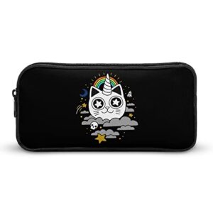 cat unicorn rainbow skull pencil case pencil pouch coin pouch cosmetic bag office stationery organizer
