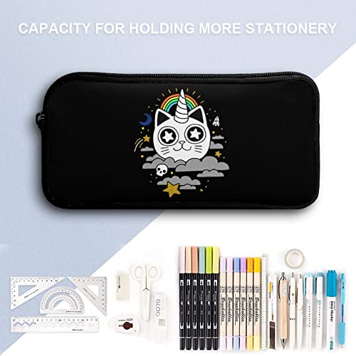 Cat Unicorn Rainbow Skull Pencil Case Pencil Pouch Coin Pouch Cosmetic Bag Office Stationery Organizer