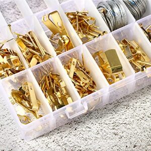 6 Pieces 36 Grids Plastic Organizer Box Clear Storage Container Plastic Jewelry Organizer Bead Holder Sewing Storage Jewelry Box with Removable Dividers for Art DIY Crafts