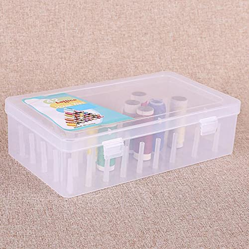 Segolike 42 Slots Sewing Thread for Spools of Thread, Empty Storage Box, Easily Your Crafting Other Workspace