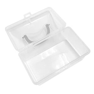 MagDurnus Gray Empty First Aid Storage Box, Multipurpose Tackle Box, Plastic Sewing Box, Crafts Supplies Organizer Case with Handle (pb01)