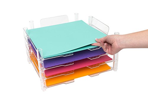 American CraftsStackable 662587 Paper Tray by We R Memory Keepers | 12 x 12-inch, 4 pack