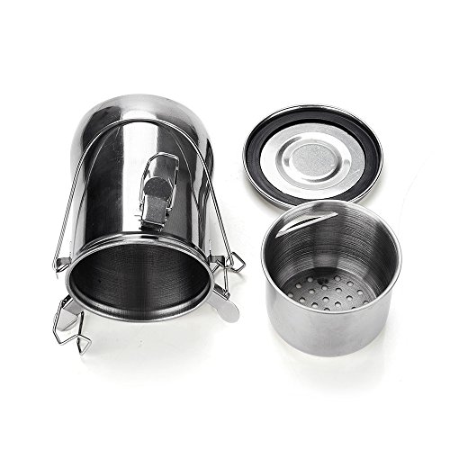 Arrtx Portable Stainless Steel Leak-Proof Premium Brush Washer with Lid and Filter Screen (Large)