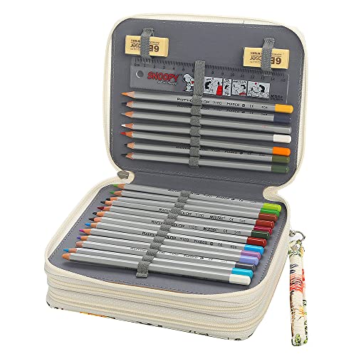 Lbxgap Portable Colored Pencil Case-72 Slots Colored Pencil Case Organizer with Zipper for Prismacolor Watercolor Pencils, Crayola Colored Pencils, Marco Pencils
