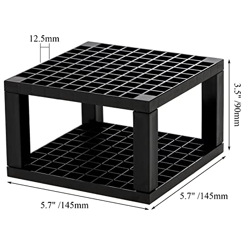 Foraineam 4-Pack 96 Holes Pencil & Brush Holder - Plastic Desk Organizer Stand Holder for Pencils, Pens, Paint Brushes, Modeling Tools, Office & Art Supplies