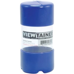 viewtainer storage container, 2-inch by 4-inch, blue