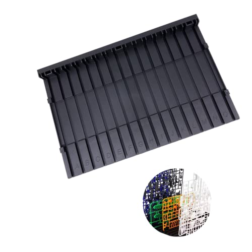 lifang Easy-to-Access Model Parts Placement Rack Auxiliary Tool Rack Storage Container, Suitable for Gunpla Movable Dolls DIY Model Making Accessories, Size 11.4inx7.1in Black