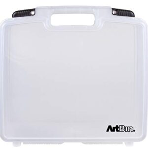 ArtBin 6960AB Quick View Deep Base Carrying Case, Portable Art & Craft Storage Box, 14.5" x 15", Clear