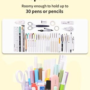 Sooez Standing Pencil Case, Cute French Fries Pop Up Pencil Case, Durable Pen Pouch, Telescopic Pencil Holder, Kawaii Stand Up Pencil Case, Spacious Pencil Pouch Portable Pencil Bag for School Office