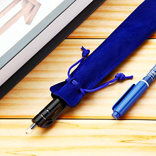 50 Pieces Pen Pouch Velvet Drawstring Pen Bag Velvet Case Pencil Bag for Pen and Pencil (Multicolor)