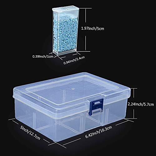 Diamond Painting Storage Containers,42 Grids Box Diamond Art Accessories Storage Box for Jewelry,Portable Bead Storage Art Kit Tool for Crafts