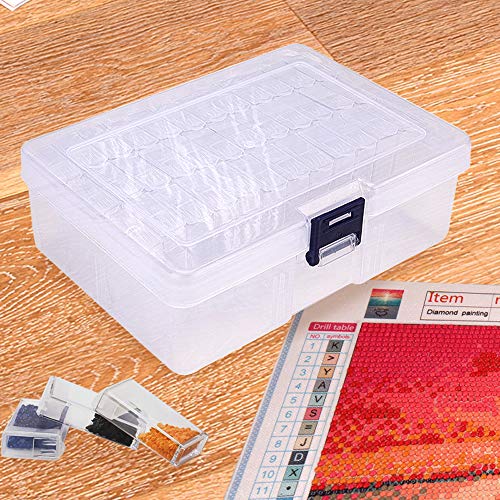 Diamond Painting Storage Containers,42 Grids Box Diamond Art Accessories Storage Box for Jewelry,Portable Bead Storage Art Kit Tool for Crafts