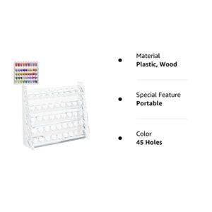 Acrylic Paint Organizer, Paint Rack Stand for 45 Bottles of Paints, Craft Paint Storage, Paint Rack Stand Pigment Organizer Holder Ink Bottle Stands, 2 oz Paint Rack Display Storage Oranizer