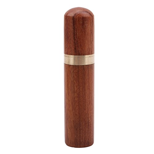 EH-LIFE Pocket Portable Wooden Box Toothpick Holder Embroidery Hand Sewing Needle Storage Case Rosewood