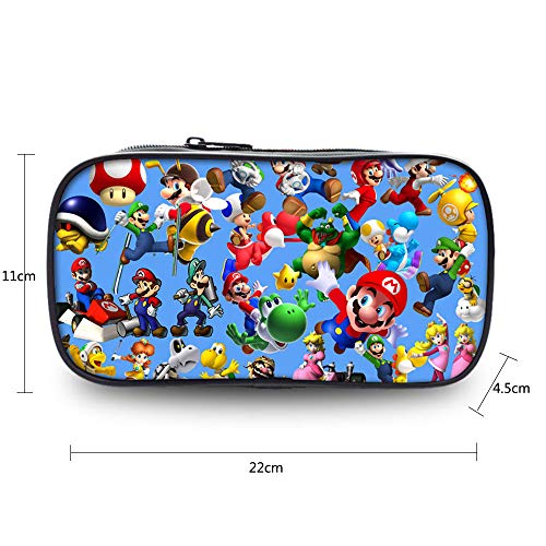 Super Mario Zipper Pencil Case for Toy and Pen Storage Bag (C)