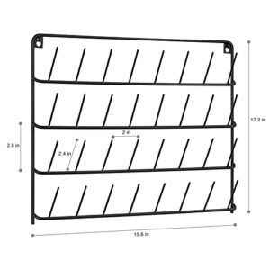 4 Pack Sewing & Embroidery Thread Rack Wall-Mounted Thread Holder Metal Sewing Organizer with Hanging Tools, Large Thread Organizer, 32-Spool