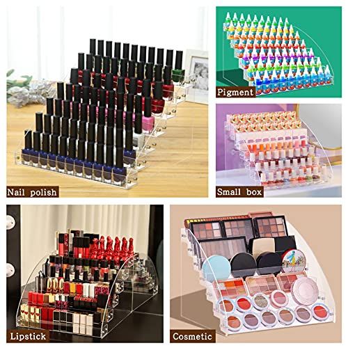 LASZOLA 7 Layers Paint Storage Organizer and Paint Brush Holder, Acrylic Paint Rack Stand Oil Paint Tubes Ink Bottle Paints Tool Storage Holder with 3 Compartments Brush Organizer (No Pearl)