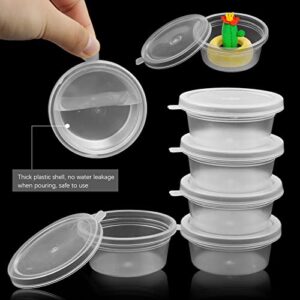 Fyess 40 Pack Slime Storage Containers And Foam Ball Storage Containers With Lids For 20g Slime.