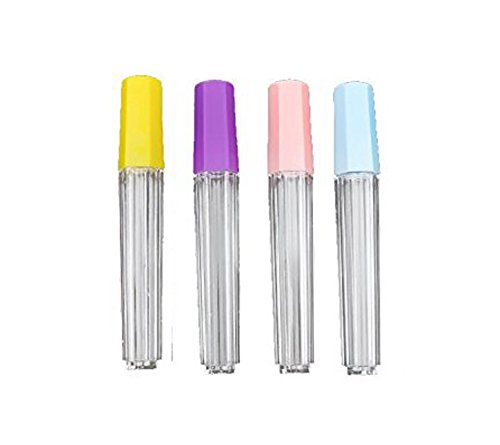 12Pcs Clear Plastic Felting Sewing Needles Container Pin Needle Storage Tubes Bottle Holder Storage Case