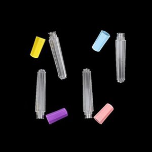 12Pcs Clear Plastic Felting Sewing Needles Container Pin Needle Storage Tubes Bottle Holder Storage Case