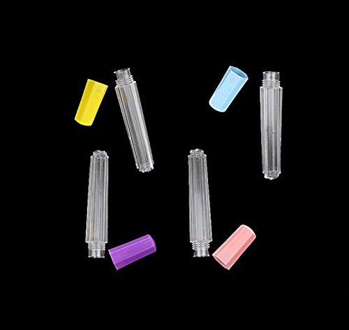 12Pcs Clear Plastic Felting Sewing Needles Container Pin Needle Storage Tubes Bottle Holder Storage Case