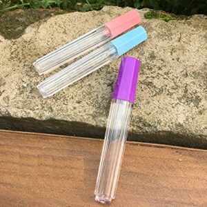 12Pcs Clear Plastic Felting Sewing Needles Container Pin Needle Storage Tubes Bottle Holder Storage Case