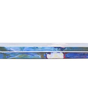 DAHO Tin Pencil Box with World Famous Arts for School, Office, Home, Makeup Storage (Les Nymphéas)