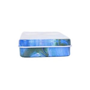 DAHO Tin Pencil Box with World Famous Arts for School, Office, Home, Makeup Storage (Les Nymphéas)