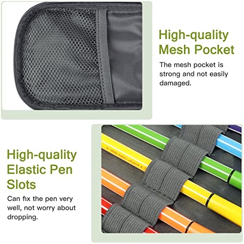 Pencil Case Large Capacity Pencil Pouch, Pencil Bag with Three Compartments Organizers, Pencil Case Canvas Pencil Pouch Holder for Students Kids Teens Adults - 9.05 x2.75 x4.72 inches